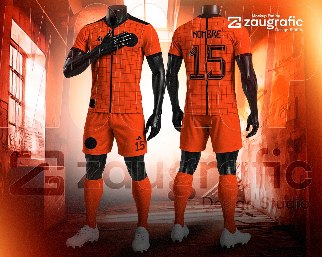 Mockup Kit Football V Neck