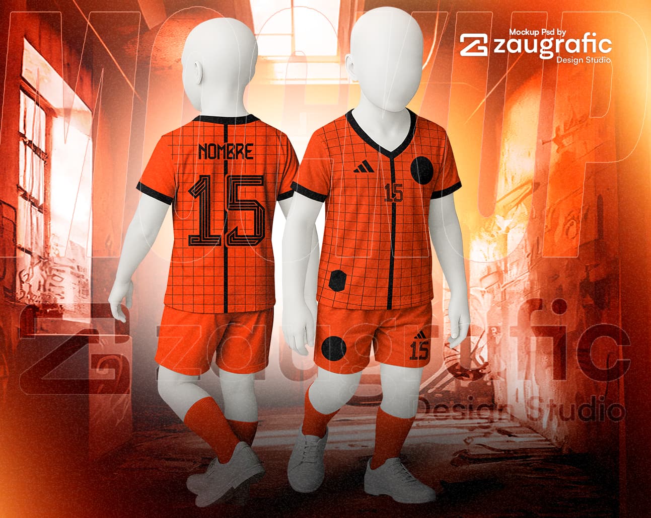 Mockup Kit Football V Neck