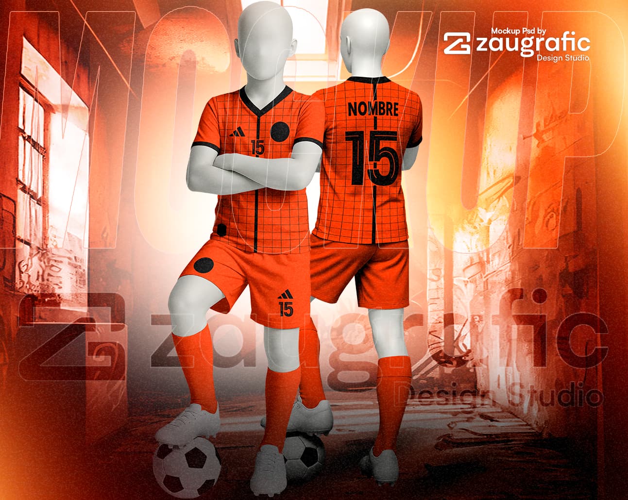 Mockup Kit Soccer Kid by Zaugrafic