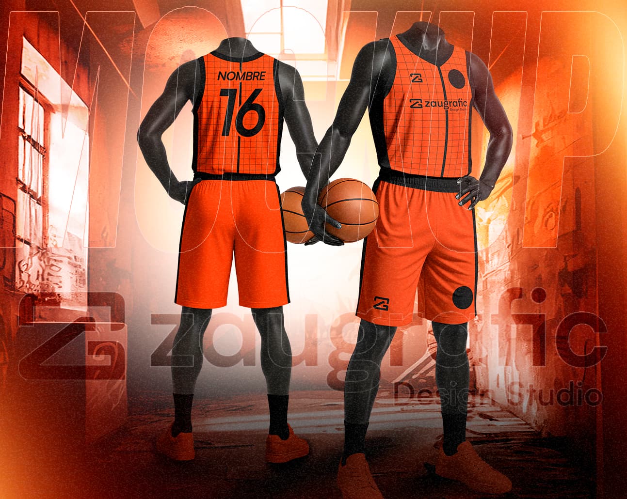 Mockup Basket PSD BY ZAUGRAFIC