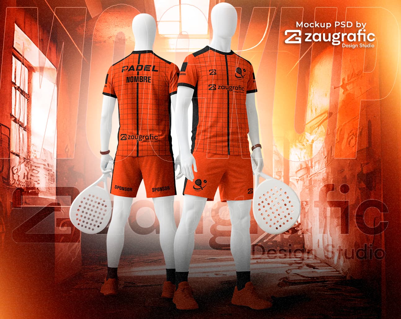 Mockup Kit Padel PSD By Zaugrafic