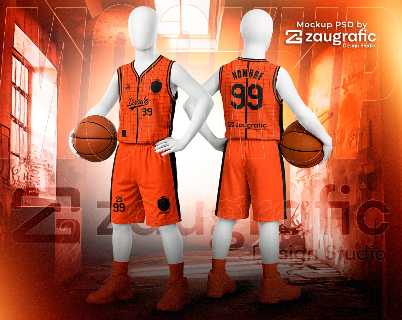 Mockup Basketball Kid by Zaugrafic