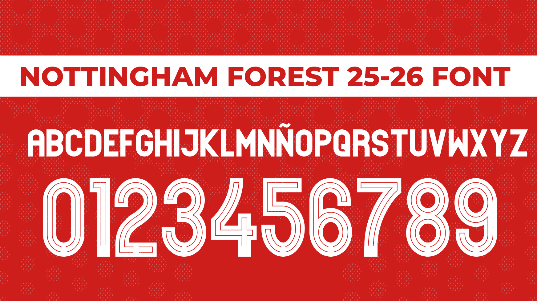 Nottingham Forest Font 25-26