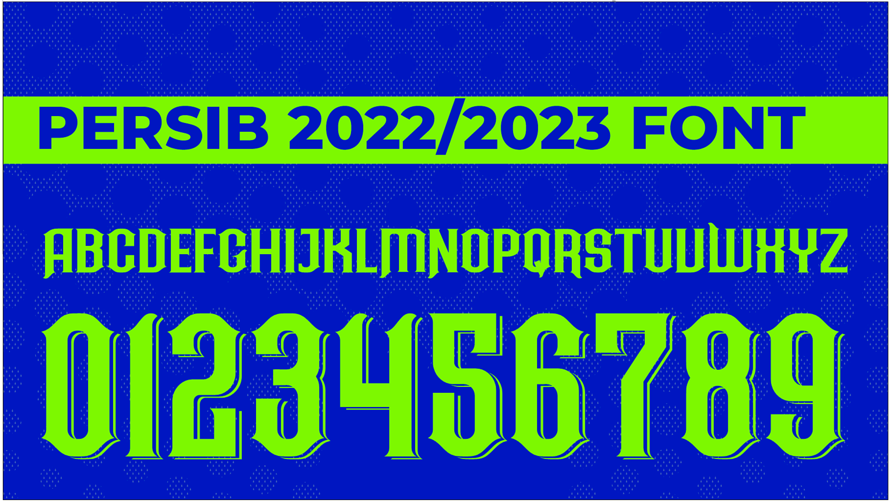 Persib 2022-23 Font