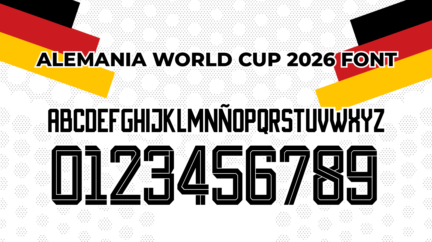 Alemania World Cup 2026 Font