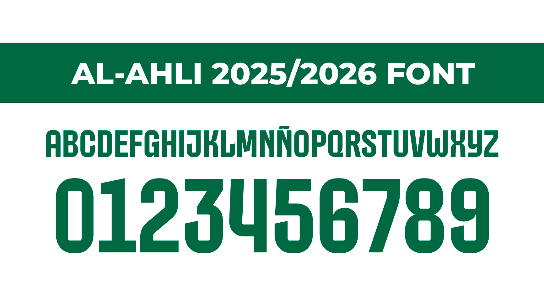 Al - Ahli 2025 - 26 Font