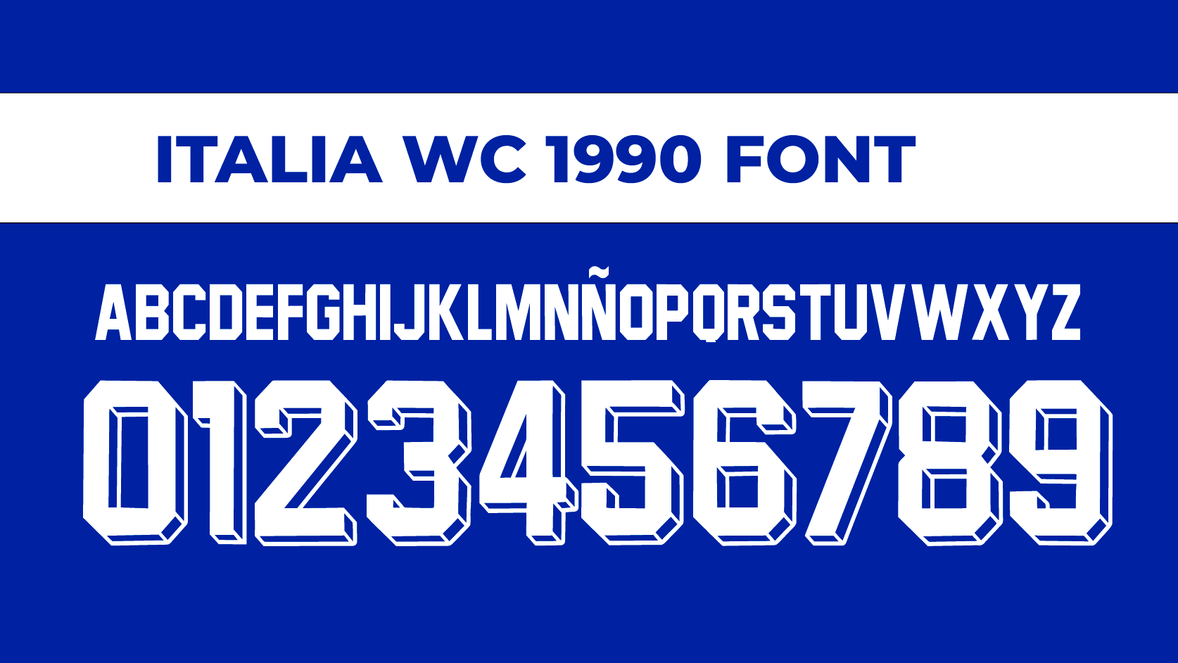 Italia World Cup 1990 Font
