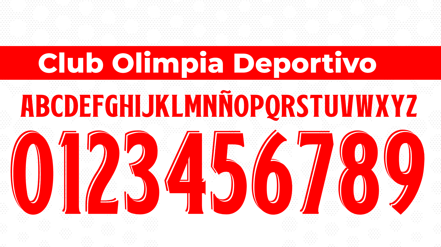 Club Olimpia Deportivo Hondura font