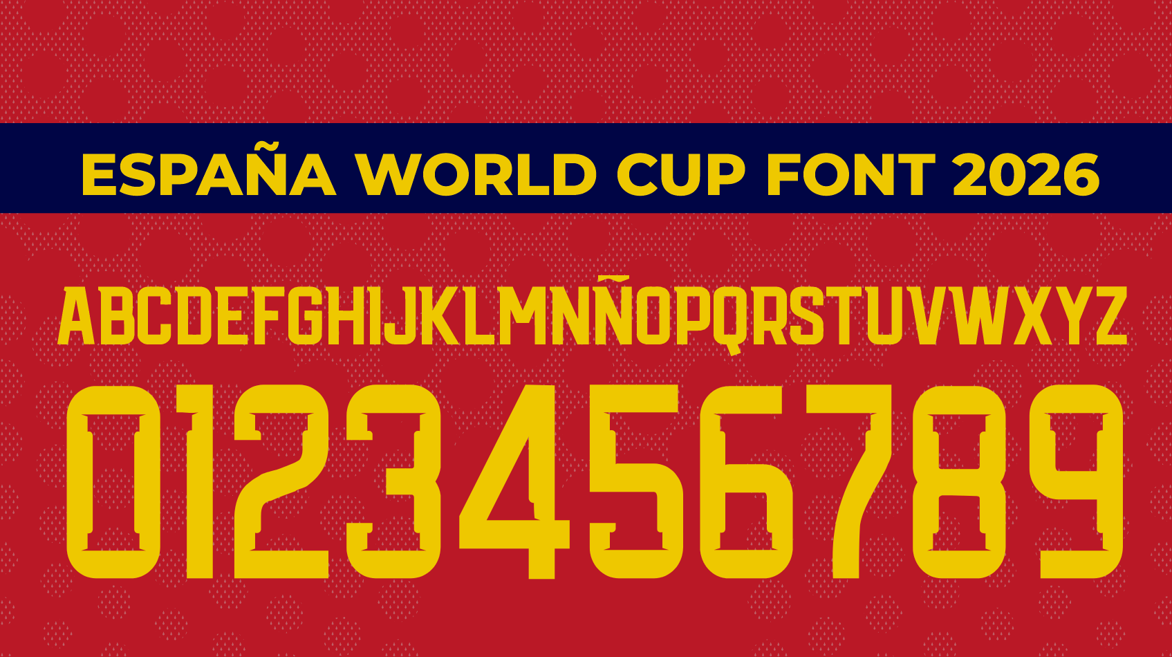 España World Cup font 2026