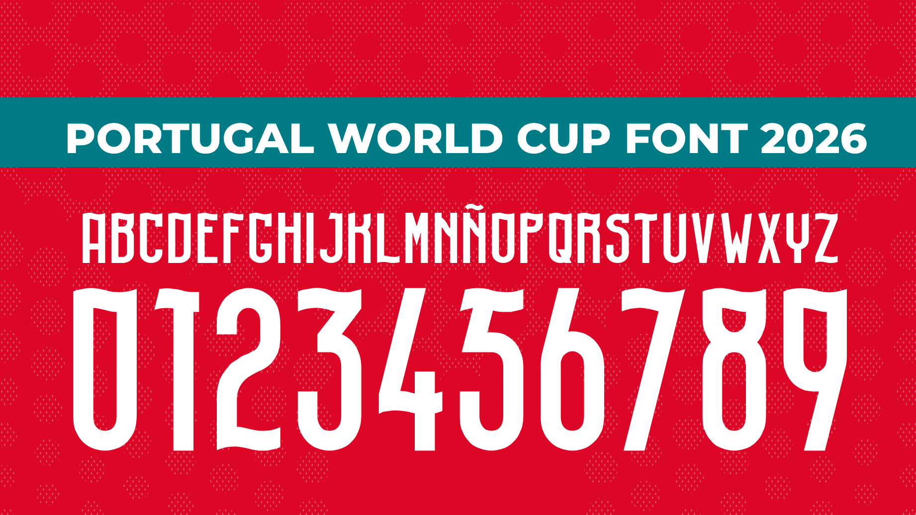 Portugal World Cup Font 2026
