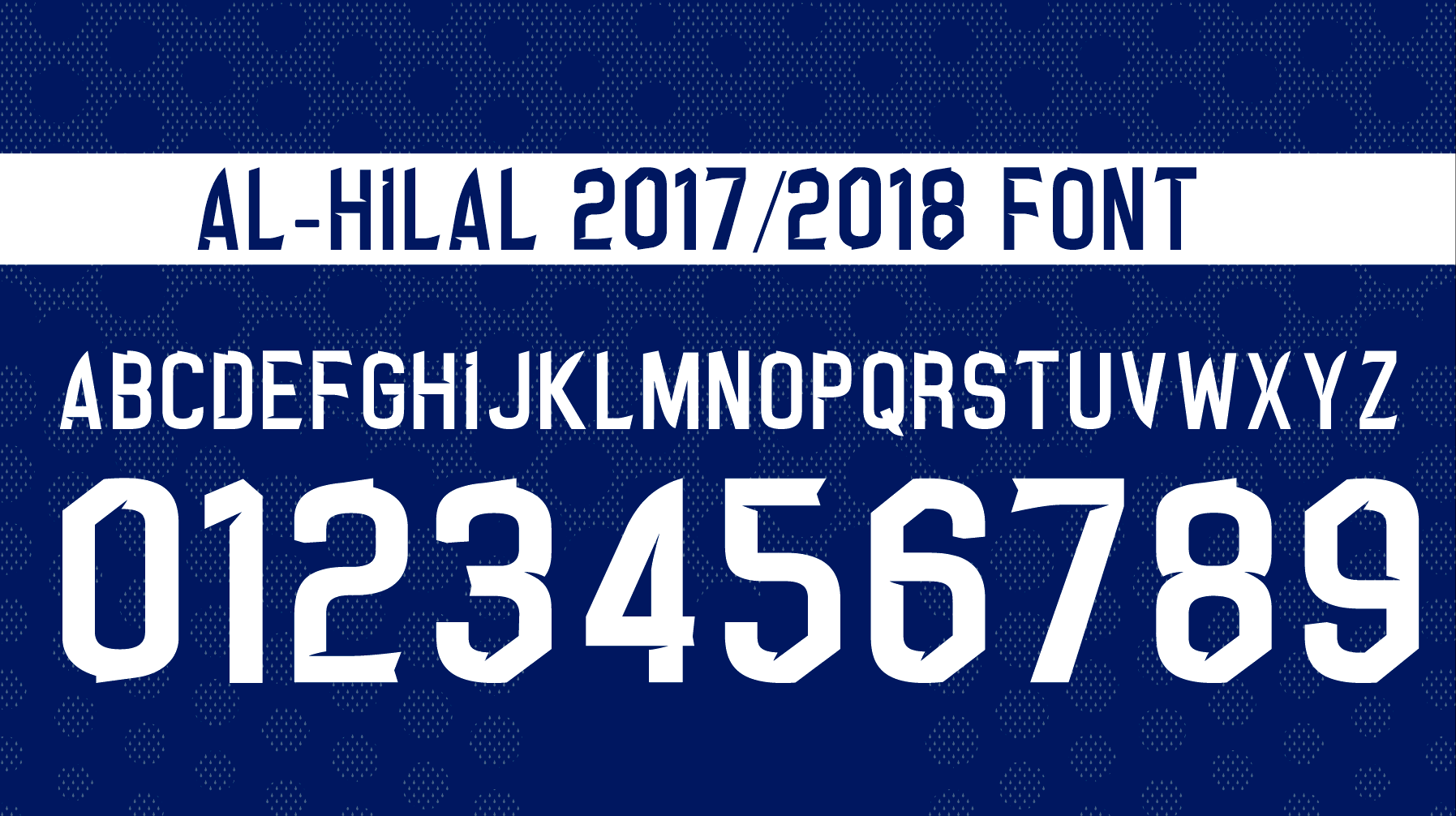 Al-Hilal 17-18 Font