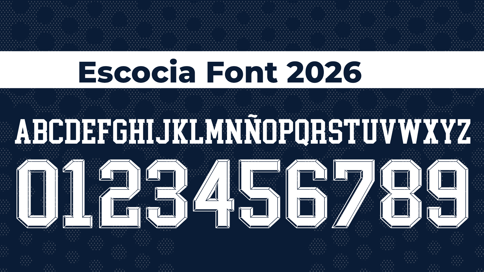 Scotland World Cup 2026 Font