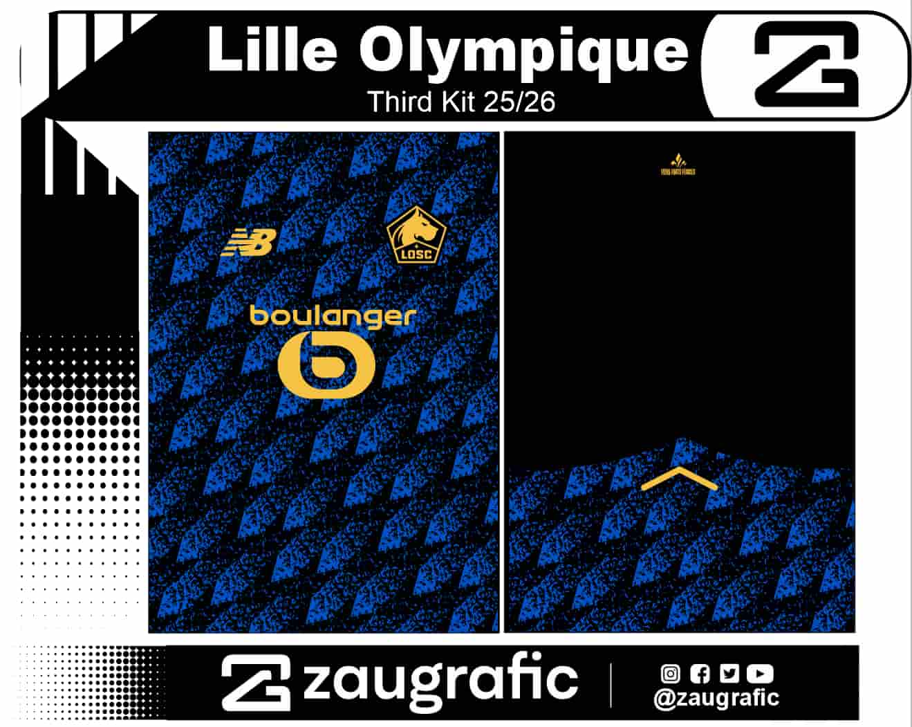 Lille Olympique  Third  Kit 25-26 