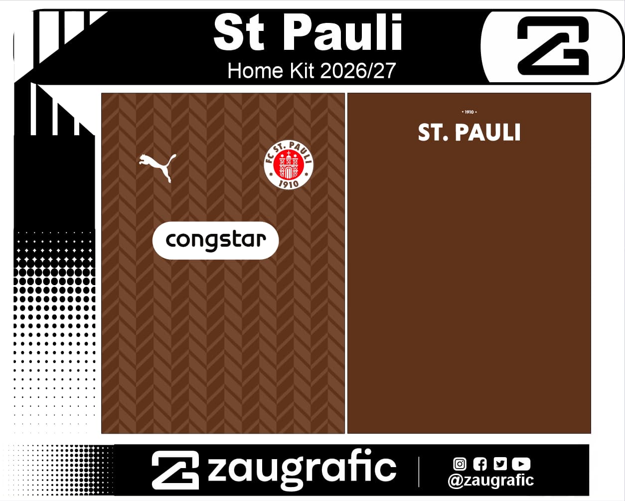 St Pauli Home kit 2026-27