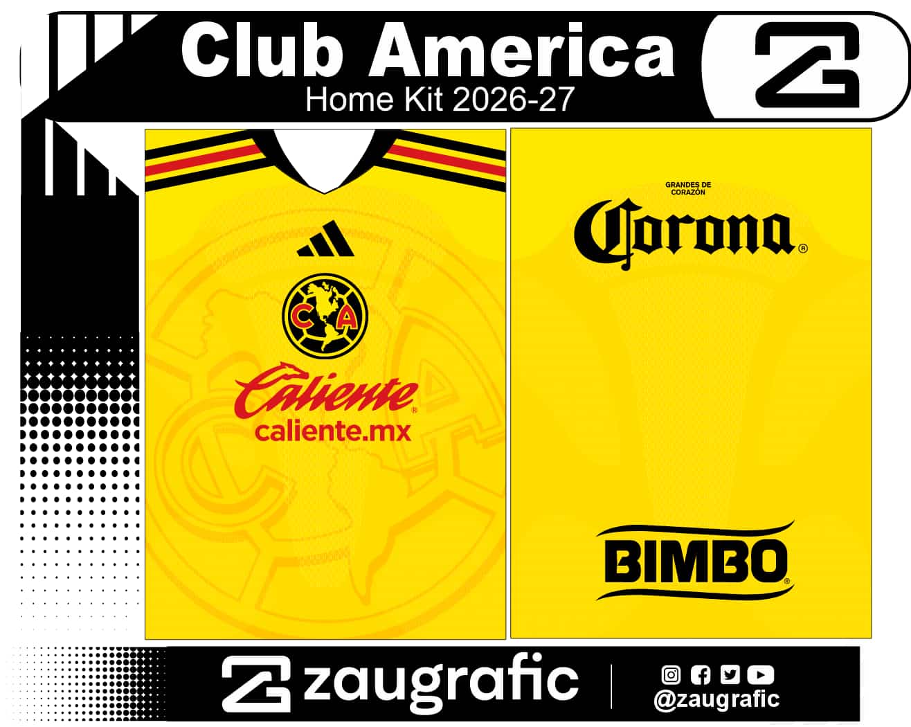 Club America Home Kit 2026-27