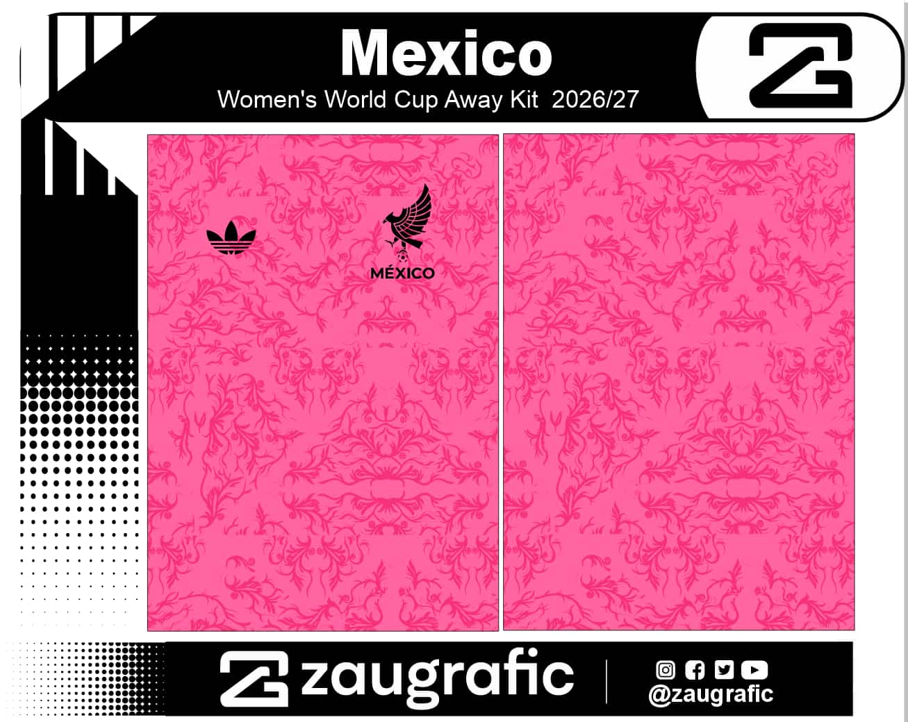 Mexico Womens World Cup Away Kit  2026-27