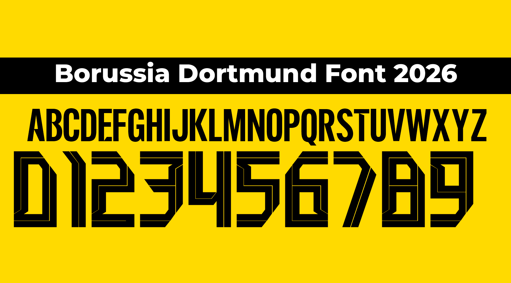 Borussia Dortmund Font 2026