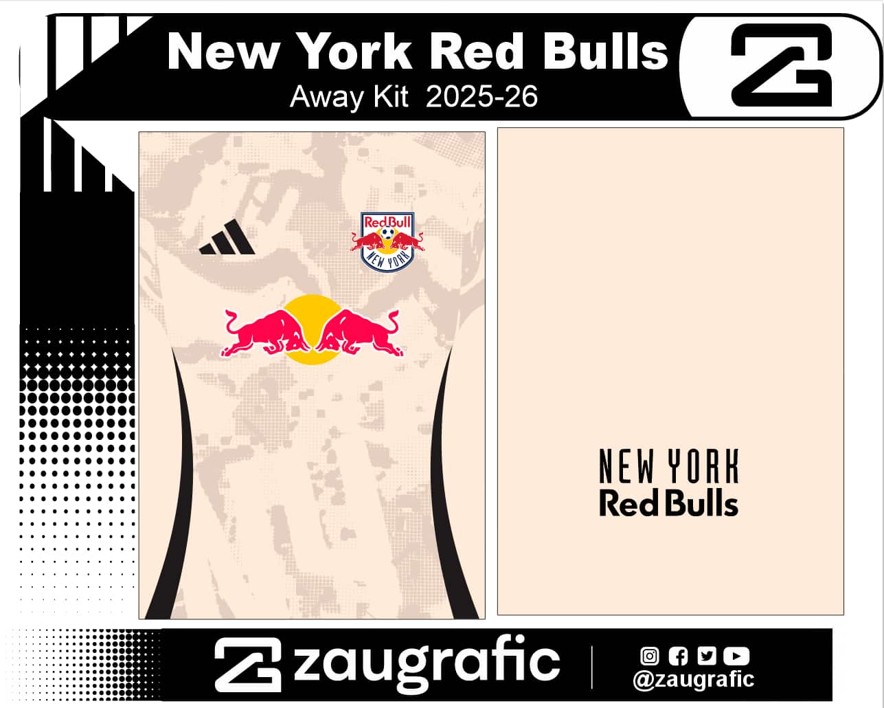 New York Red Bulls Away Kit 2025-26