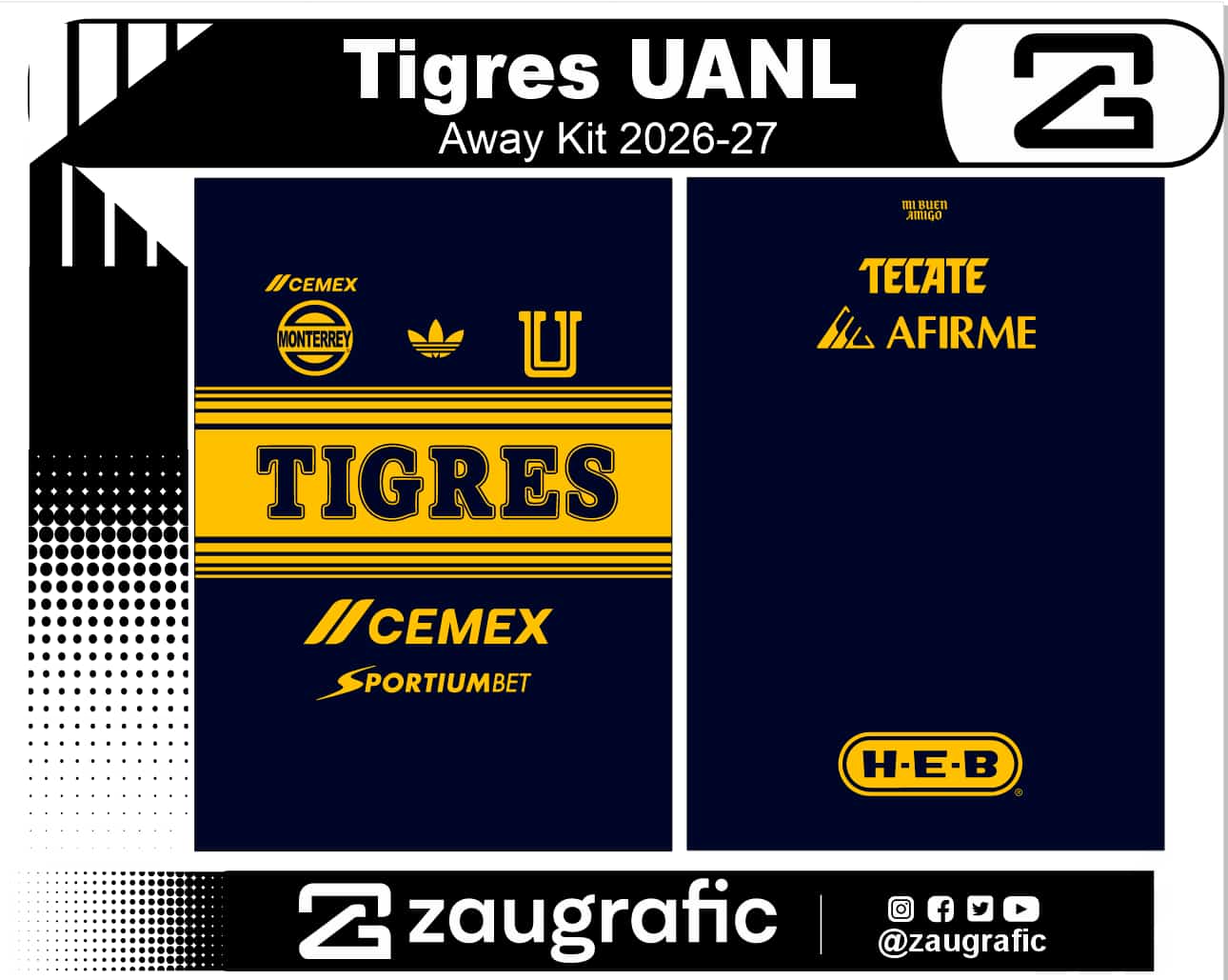 Tigres UANL Away Kit 2026-27