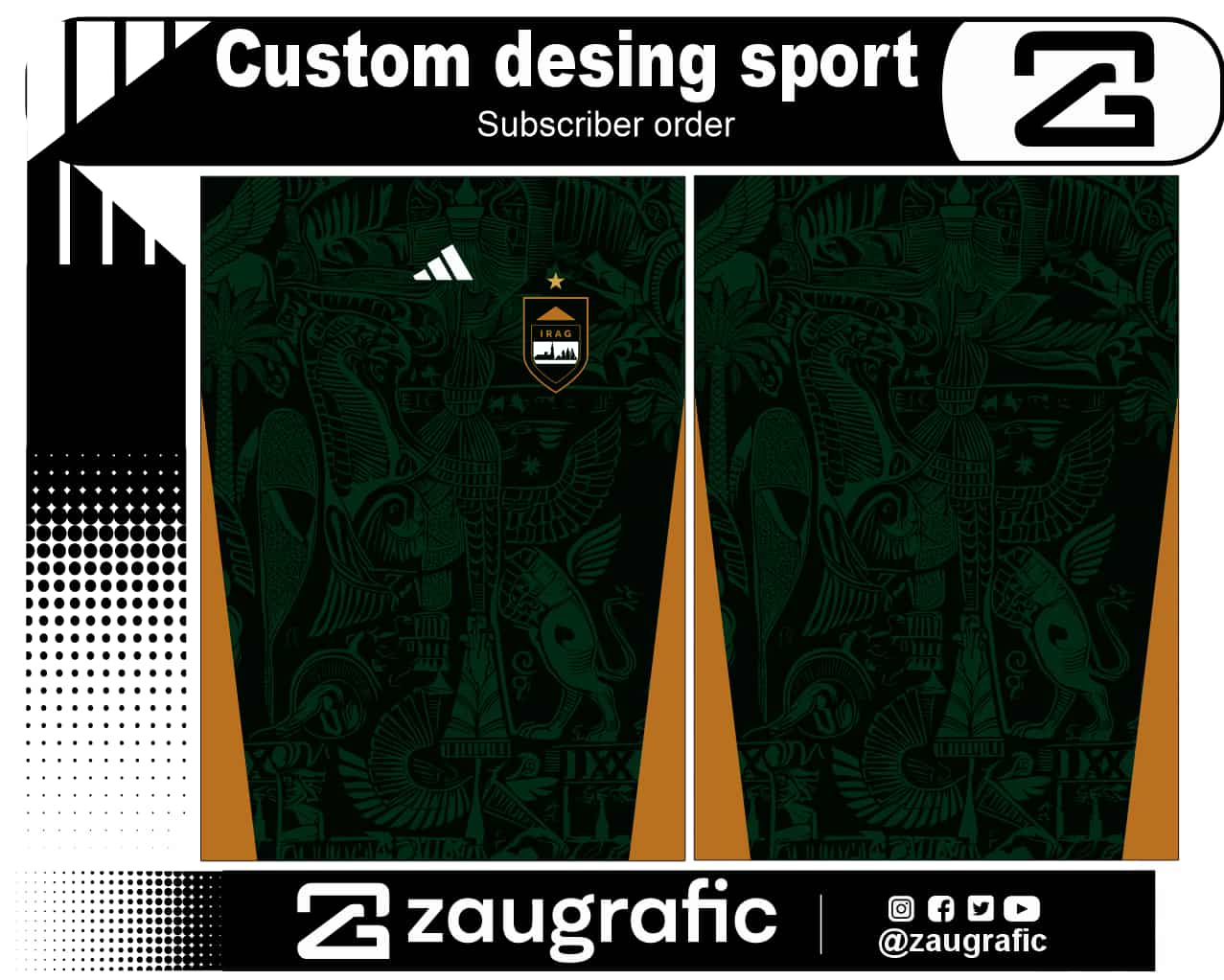 Custom desing sport subscriber order