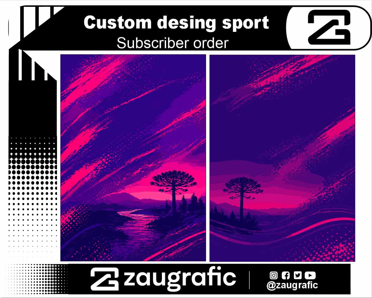 Custom desing sport Subscriber order
