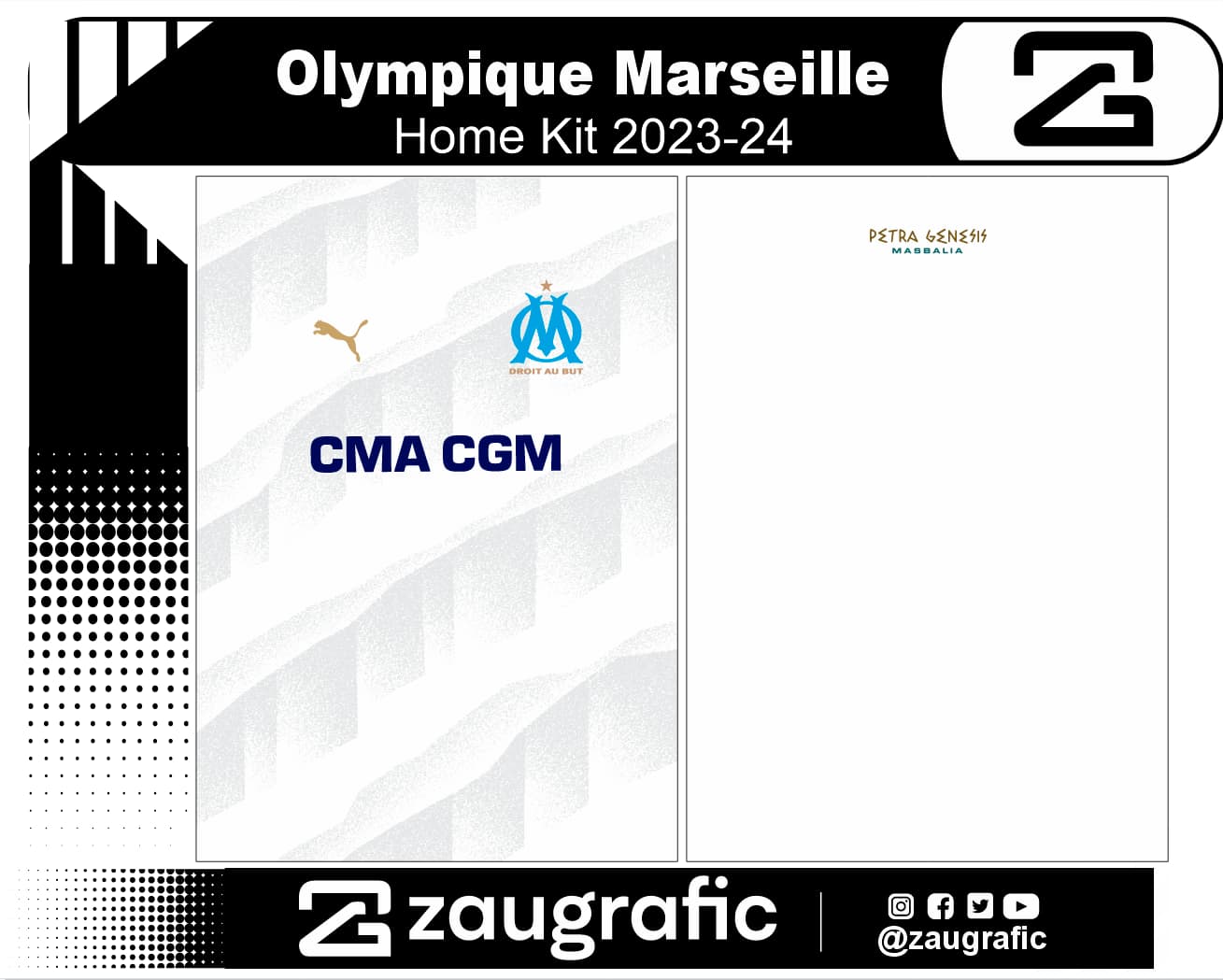 Olympique Marseille Home Kit 2023-24