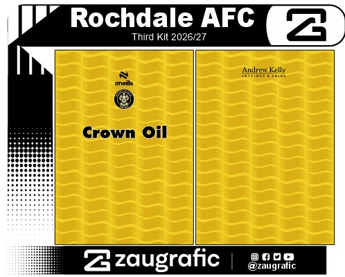 Rochdale AFC Third Kit 2026-27