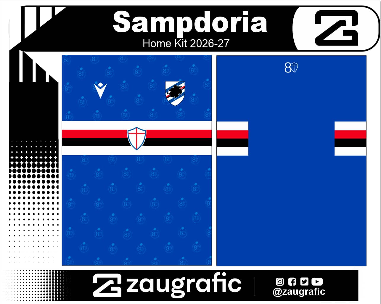 Sampdoria Home Kit 2026-27