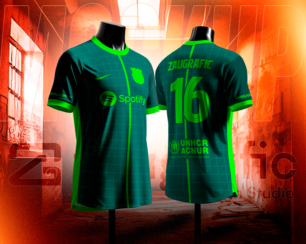 Soccer Jersey Round Neck Mannequin Mockup