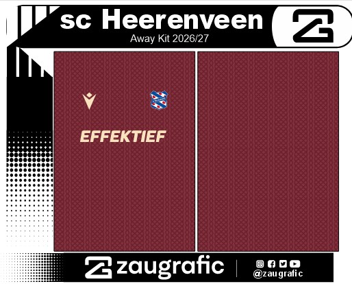 sc Heerenveen Away Kit 2026-27