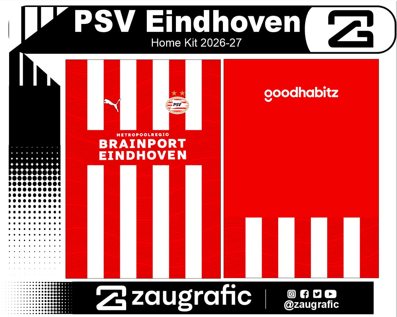 PSV Eindhoven Home Kit 2026-27